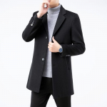 Firstview Men's Business Casual Wool Overcoat 4XL