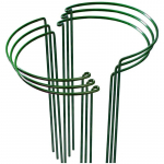 6 tk K&otilde;rged Taimetoed Metallist Poolringikujulised Aiataimede Puurid ja Toed Rohelised Taimetoed R&otilde;ngad &Auml;&auml;ris Lilledele Siseruumides 4.0mm x 25cm x 40cm