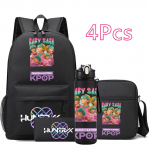 4 tk/komplekt Anime Joonisfilm K-Pop Prindiga Seljakott 750 ml veepudeliga Teismelisele &Otilde;pilasele T&uuml;drukule Poisile Raamatukott Lapse Kingitus Suure Mahutavusega Reisikott