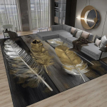 3D Luksuslik Kaasaegne Elutoa Vaip Kaunistus Suur Suurus Ala Vaibad Magamistoa Voodi &Auml;&auml;rse Vaiba Kodu Kaunistus Libisemiskindel P&otilde;randamatt Pestav 60*90cm gray