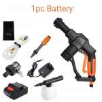 70Bar Juhtmeta Veep&uuml;stolid Puhastusp&uuml;stolid K&auml;eshoitav Puhasti 20V Liitiumaku 1000W Laetav K&otilde;rgsurve Autopesur 1*Battery