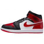 Air Jordan 1 Mid Patent Bred Toe Meeste tossud Must Varsity-Punane Valge HV4091-006 42