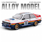 1/24 BMW M3 V&auml;rvitud Versioon Luksuslik Kupee Sulamist Metallist Valatud Mudelauto Laste M&auml;nguasi Heli ja Valgusega T&otilde;mmatav P&uuml;hadekingitus valge