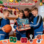 Advendikalender J&otilde;ulude Tagaloenduskalender - Korvpalli Spordikomplekt Sobib Teismelistele Poistele ja T&uuml;drukutele. M&auml;nguasjakast. Sisaldab korvpallitarvikuid ja One Size blue