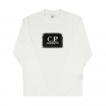 Cp Company 17cmtS169a 005100w 103 Logom&auml;rgis Meeste Pikkade Varrukatega T-s&auml;rk 17CMTS169A 005100W 103 (L)