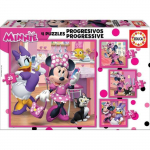 Progressiivne pusle - EDUCA - Minnie ja; &Otilde;nnelikud abilised - 12-16-20-25 tk - Enfant