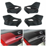 4 tk Auto Microfiber Nahast Siseukse K&auml;etoe Paneeli Kate Kaitseliist Jeep Renegade 2015 2016 2017 jaoks 4x Wine with Wine