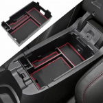 Center Console Organizer Tray Compatible with 2018   2024 red