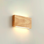Chikazari Seinavalgusti, Puidust, Jaapani Stiilis, LED, Soe Valge, Kaudne Valgustus, Voodikapi Lamp, Seinavalgusti, Seinale Paigaldatav, Interj&ouml;&ouml;r