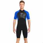 2mm Premium Neopreen L&uuml;hike Neopreen&uuml;likond L&uuml;hikeste Varrukatega Ujumisriided Ujumiseks Sukeldumiseks Men Blue XXXL