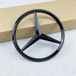 90mm ABS must kroom Logo Mercedes embleem tagumine t&auml;he embleem Mercedes Benz W203 W206 W212 X253 W167 W166 W247 C jaoks