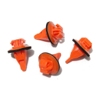 50tk k&uuml;ljeliistu, rattakoopa laienduse, plastist viimistluse klambrid Toyota Prado, Land Cruiser, Hilux, FJ Cruiser, 4Runner, Highlander, RAV4 jaoks 20 pieces red