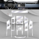 Car Interior Center console Transparen TPU Protective film Anti-scratc film Sticker For Land Range Rover Velar - Left Hand Drive