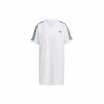 Adidas Originals Trefoil T-s&auml;rkkleit Mugav V-kaelusega L&uuml;hikeste varrukatega Kleit Naiste kleidid Valge GN2848 30