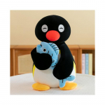 (Sinine, 30cm) Pingu kalaga pl&uuml;&uuml;snukk Armas multifilmikangel t&uuml;druk Laste s&uuml;nnip&auml;evakingitus P&uuml;hadeks 30cm must