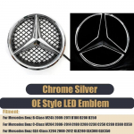 Autokleeps Uus 2025 Mercedes Benzi jaoks Lame Must Tagumine Pagasiruum Embleem Logo M&auml;rk Eesmise Grilli Peegel L&auml;ikiv Uusim 3D Embleem Minu jaoks