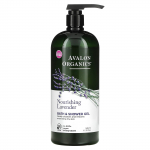 Avalon Organics, Vanni- ja du&scaron;igeel, Toitev lavendel, 32 fl oz (946 ml)