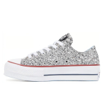 Chuck Taylor All Star Chiara Ferragni x Chuck Taylor All Star Wmns Converse Lift Ox 'Silver Red' Women's 563833C 39