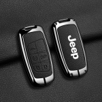 Jeepile Kvaliteetne Nahast Autov&otilde;tmehoidja Jeep Grand Cherokee WK2 KL Wrangler JK Commander Renegade Compass 2018 2022 Ac jaoks black