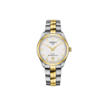 TISSOT PR100 kollektsiooni automaatse mehaanilise mehhanismiga meeste k&auml;ekell, 39 mm valge sihverplaadiga, roostevabast terasest korpusega, T101.407.22.031.00 Silver Dial