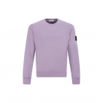 Stone Island Logo &Uuml;hev&auml;rviline Pikkade Varrukatega &Uuml;mmarguse Kaelusega Huppar Meeste huppari Lilla 791563051-V0047 XL