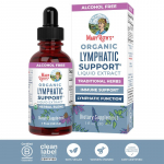 L&uuml;mfis&uuml;steemi toetav taimne segu vedelad tilgad - Orgaaniline l&uuml;mfis&uuml;steemi puhastus - Purpurpunane siilk&uuml;bar ja leedrimari - Sinine raud&uuml;rt - Vegan - 30 portsjonit one pack