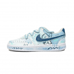 Nike Court Vision 1 Heartbeat Bear Slip Resistant Abrasion Resistant Low top Skateboard Shoes Unisex Blue CD5463-101(Team61-) 43