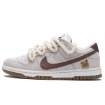 Nike Dunk Mocha Bear Abrasion Resistant Slip Resistant Abrasion Resistant Slip Resistant Low top Skateboard Shoes DO9457-100(Team645-) 40.5