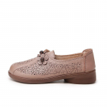 Ehtne nahk Eakate emade kingad, sandaalid Ehtne nahk Pehme tallaga &otilde;&otilde;nesnahast kingad Lameda p&otilde;hjaga perforeeritud kingad 40 must