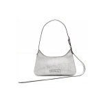 Acne Studios Platt Series Magnetn&ouml;&ouml;pkinnitusega Logoplaastriga Nahast T&otilde;mblukuga K&auml;e-&otilde;lakott Naiste kotid Valge A10351-100 Basic Set (Bag+Dust Bag)