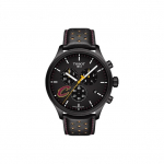 Tissot Speedmaster Series Kvartsmehhanismiga 100 Meetrit Veekindel Kell 45 Mm Must Tihvtiketas Roostevabast Terasest Korpus Nahkrihm T116.617.36.051.01 Black Dial