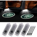 4 tk autoukse LED-logo tulesid Land Roverile, 3D juhtmevabad tervitus-projektorid Ghost Shadow Li