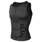 Meeste higivest Saunakost&uuml;&uuml;m V&ouml;&ouml;koha treeningvest kaalulangetamiseks Salendav Body Shaper Treening Tankid Kujundusr&otilde;ivad Kompressioons&auml;rgid XXXL must