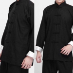 Kongfu Bruce Lee Fist of Fury Kung Fu riided Tai Chi v&otilde;itluskunsti &uuml;likond Wushu riided 2XL black