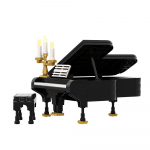 Gobricks Moc Dreamered Klaver DIY Mudel Ehitusklotsid Elutoa Vitriinklaver Tool Pianist Loovuskloss Laste M&auml;nguasjad