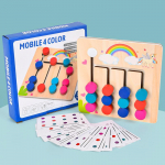 Montessori &otilde;ppem&auml;nguasjad Mobiilne V&auml;rvi ja Kuju Pusle Sobitamine Ajut&ouml;&ouml;tlusm&auml;ngud Loogikam&auml;ng Varajase Hariduse Puidust M&auml;nguasjad Lastele