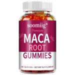 Maca ekstrakt (4:1 ekstrakt, mis vastab 200 mg maca juurele) 50mg, 60 Kummikommi Toidulisand 60 Gummies pink