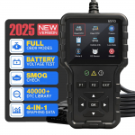 V510 Obd2 skanneri diagnostikavahend | Aku tester, mootori veakoodilugeja, reaalajas andmed, DTC otsing, k&uuml;lmutatud kaader, skannimist&ouml;&ouml;riist k&otilde;igile OBDII-dele must