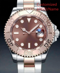 A11 Pood Kohandatud Kell 41mm Spordi Meeste Automaatne Mehaaniline Kell 904L Roostevaba Teras Must Sinine Keraamika brown
