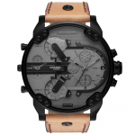 Diesel DZ7406 Hr. Daddy 2.0 Chronograph Brown nahast meeste k&auml;ekell 57mm pruun