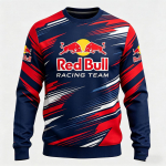 Meeste Kevad-S&uuml;gis Red Bull F1 V&otilde;idus&otilde;idu ja Mootorratturite R&otilde;ivad, Red Bulli Ni&scaron;istiil, Uus &Uuml;mmarguse Kaelusega Pikkade Varrukatega S&auml;rk XS