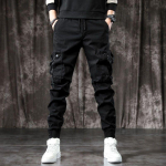 Khaki Cargo P&uuml;ksid Meestele Kummipaelaga Pahkluupikkus 9/10 P&uuml;ksid Streetwear P&uuml;ksid Meestele Vabaaja T&ouml;&ouml;P&uuml;ksid M khaki