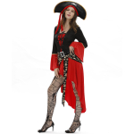 Suurused S-3XL Euroopa ja Ameerika Naiste Halloweeni Seksikas Piraadi Kost&uuml;&uuml;m Cosplayks. Size: XXXL brown