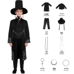 Demonik&uuml;ti T&uuml;drukute Grupp & Qin Yu Poiste Grupp Cosplay R&otilde;ivakomplekt - 5K-POP Esitusr&otilde;ivas Children 110 black