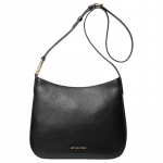 MICHAEL KORS Kensington Kuldne Logo T&otilde;mblukuga Nahast Crossbody &Otilde;lakott Suur Naiste Must must