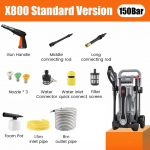 220V-230V 150Bar Autopesumasin 3800W Puhastusvahendi pump Vahugeneraator Valamutarvikud K&otilde;rgsurvepesur Parkside'i Survepihusti jaoks #A