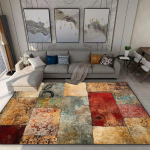 Ameerika stiilis retro vaip elutuppa boheemlaslik kaunistus libisemiskindel pestav vaip 140x200 magamistuba diivanivoodi k&otilde;rvale flanellp&otilde;randamatt 160cm x 200cm