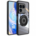 Magnetiline alus L&auml;ikiv l&auml;bipaistev &uuml;mbris Sony Xperia 1 VIIi jaoks Akr&uuml;&uuml;l K&otilde;va PC P&otilde;rutuskindel kaitse Tagakaas Sony Xperia 1 VIIi jaoks For Xperia 1 VIII must
