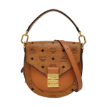 [Kasutatud] Patricia Visetos Monogramm Loorberilehega Lukk Nahkdetailidega Sadulakott Crossbody &Otilde;lakott - V&auml;ga Hea #R9YJP7 ONE SIZE brown