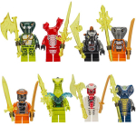 Serpentine Ninja Fantoomiosakeste ehitusklotside komplekt Minifiguuri m&auml;nguasi poistele Laste s&uuml;nnip&auml;evakingitus A